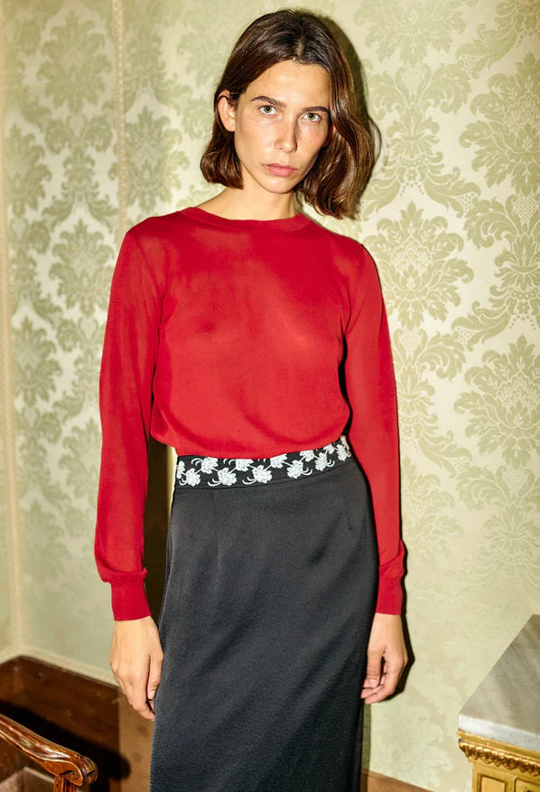 CIAO LUCIA | LACERTA PULLOVER RUBY