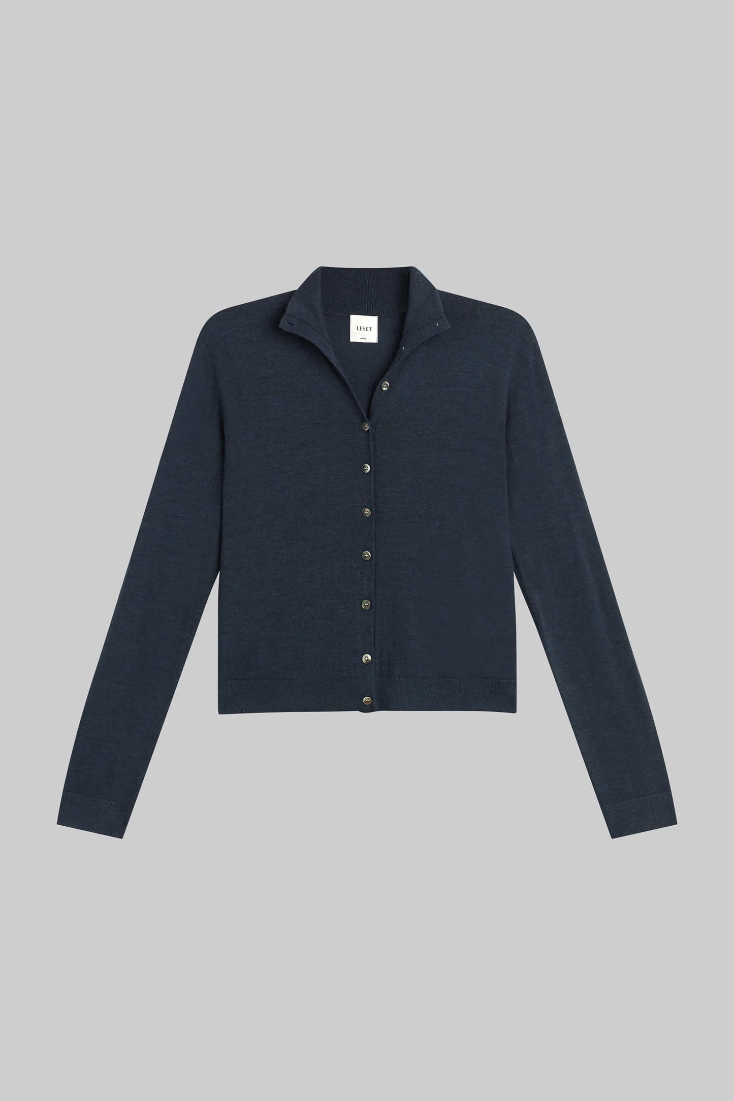 LESET | JAMES MOCK NECK CARDIGAN