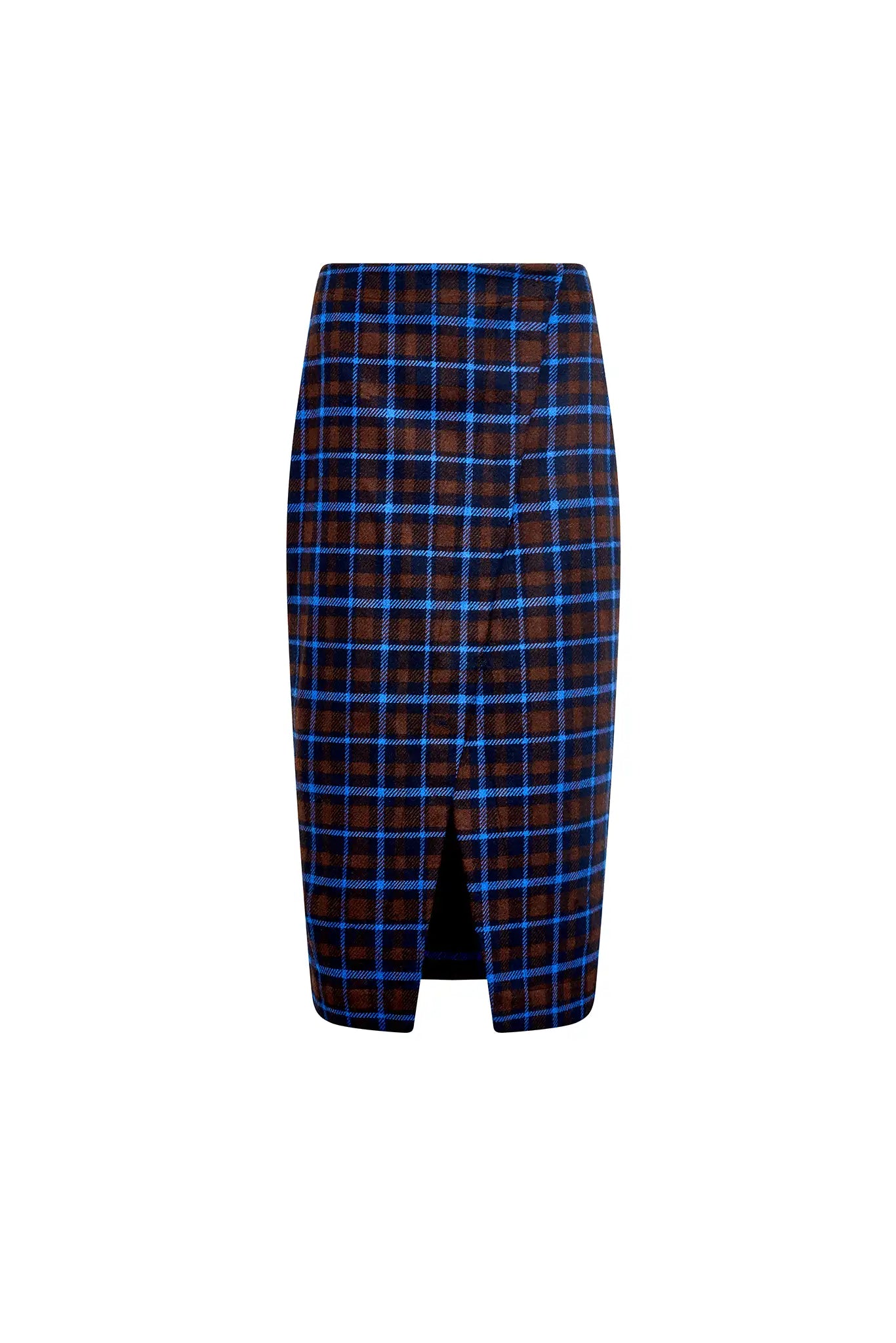 HUNTER BELL | MANOR WRAP SKIRT ASPEN PLAID