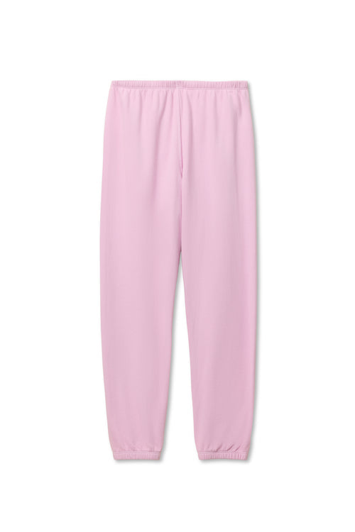 PERFECT WHITE TEE | JOHNNY FRENCH TERRY SWEATPANT SUGAR PINK
