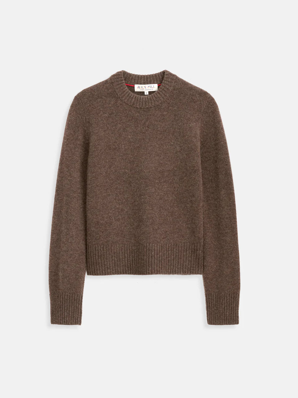 ALEX MILL | MARAIS CASHMERE SWEATER | HEATHER CHOCOLATE