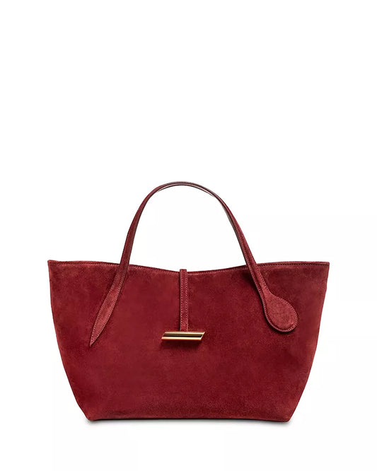 LIFFNER | PETITE PENNE TOTE MAROON SUEDE