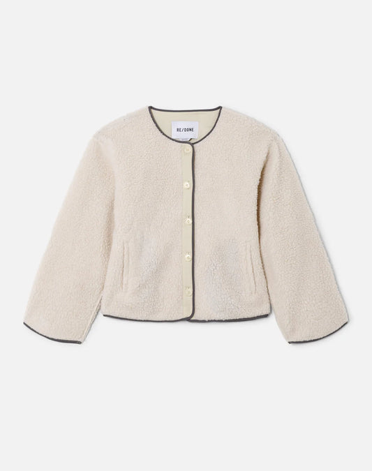 RE/DONE | COCOON LINER JACKET VINTAGE WHT