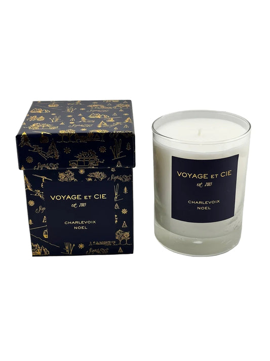 VOYAGE ET CIE | 14OZ HOLIDAY HIGHBALL LES PINEDES NVY/GLD