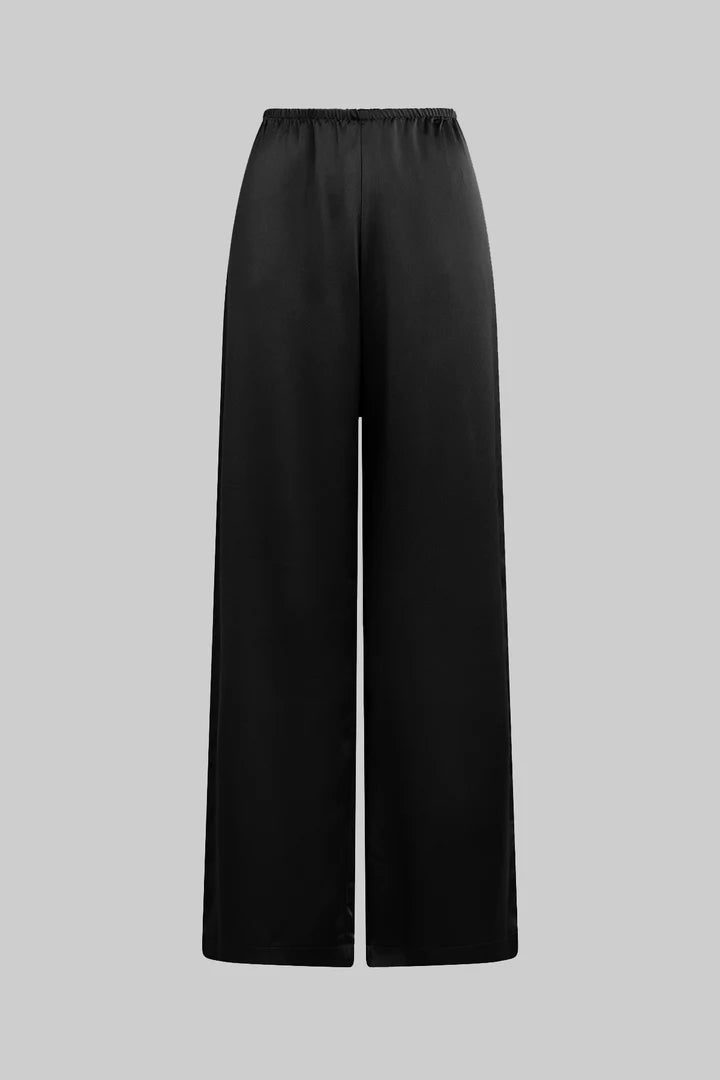 LESET | BARB WIDE LEG PANT BLACK