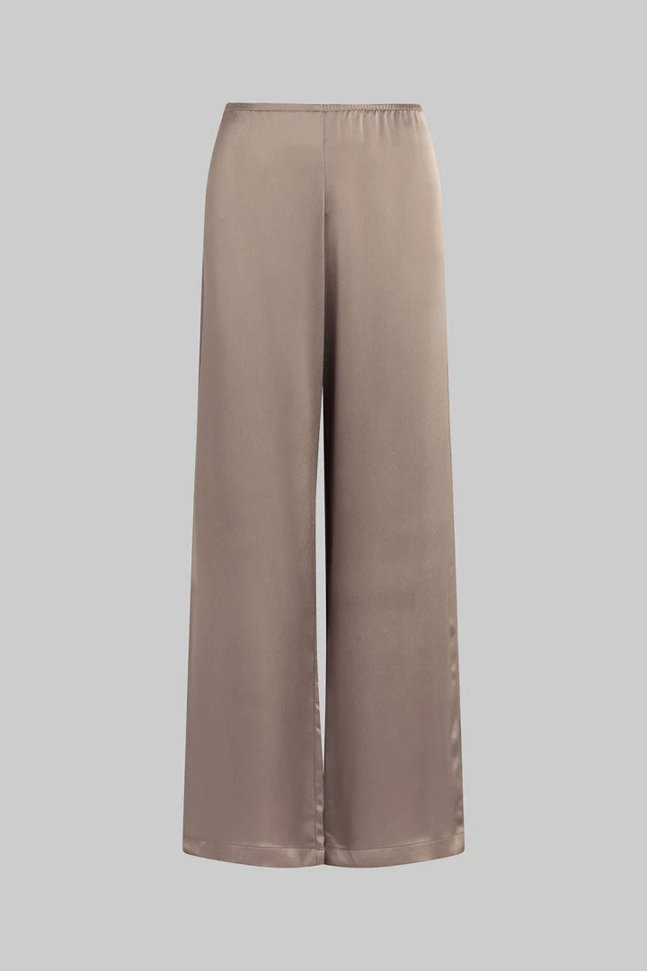 LESET | BARB WIDE LEG PANT TAUPE