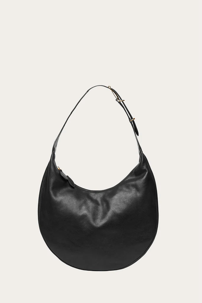 LIFFNER | MOON HOBO CALF LEATHER VINTAGE BLACK