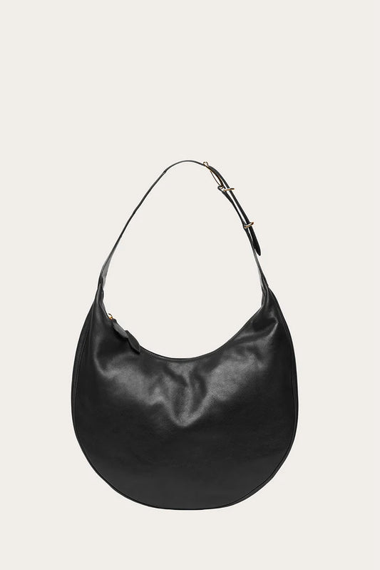 LIFFNER | MOON HOBO CALF LEATHER VINTAGE BLACK