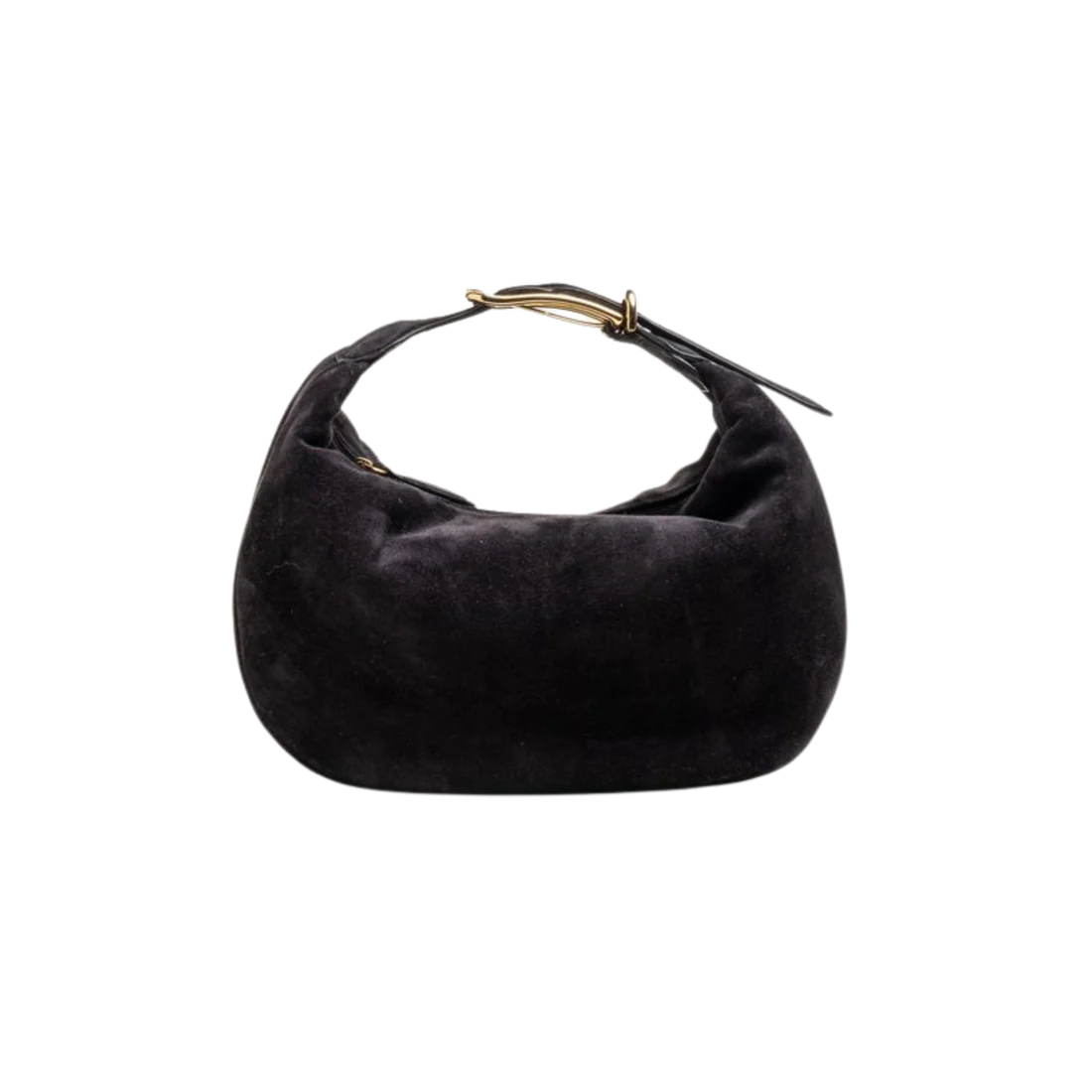 LIFFNER | MOON POUCH BLACK SUEDE