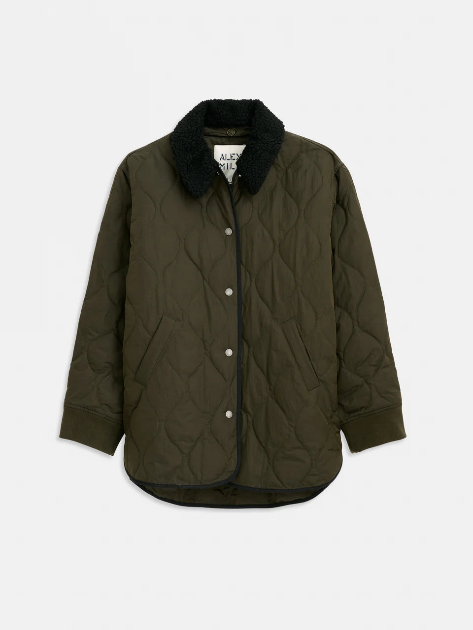 ALEX MILL | WEMBLEY QUILTED JACKET OLIVE